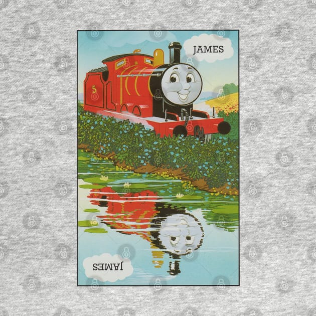 James the Red Engine Vintage Card by sleepyhenry